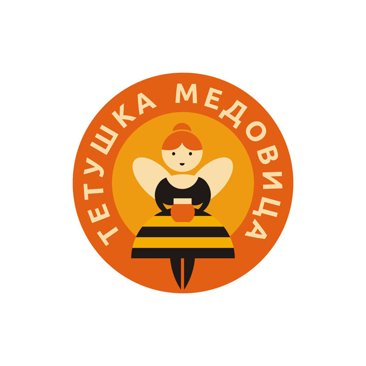 Логотип в простом исполнении Тётушка медовица